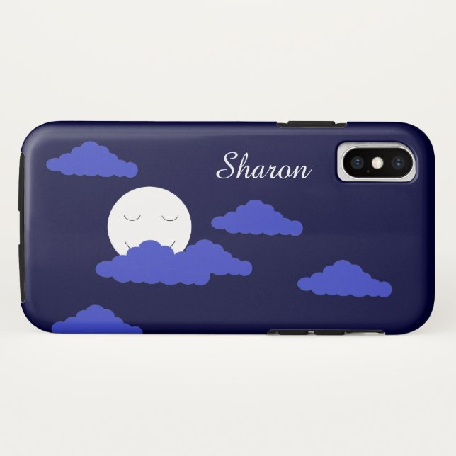 Capa Para iPhone, Case-Mate Lua cheia à noite: (Verso (Horizontal))