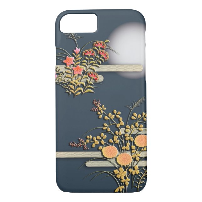 Capa Para iPhone, Case-Mate Lua, névoa e flores (Verso)