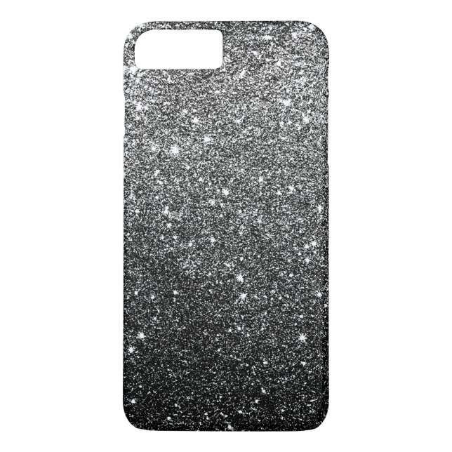 Capa Para iPhone, Case-Mate Luxo elegante do brilho do preto do falso (Verso)