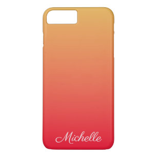 Capa iPhone 8 Plus/7 Plus Luz vermelha e amarela da chama personalizada