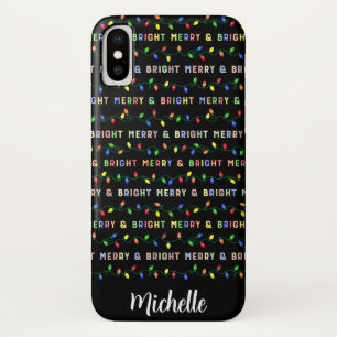 Capa Para iPhone Da Case-Mate Luzes de Natal Múltiplas felizes e Brilhantes