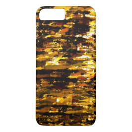 Capa iPhone 8 Plus/7 Plus Luzes foscas de vela sob uma marca de gelo