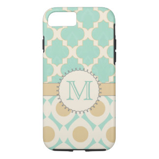 Capa Para iPhone Da Case-Mate Mac de Mally do monograma de Quatrefoil