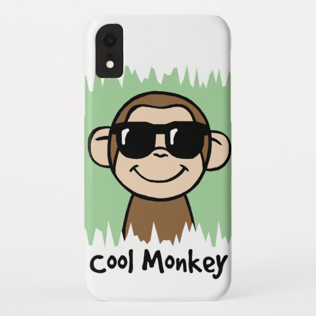 Capa Para iPhone, Case-Mate Macaco legal do clipart dos desenhos animados com (Verso)