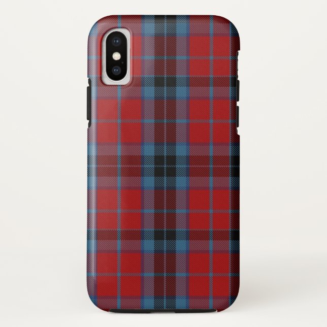 Capa Para iPhone, Case-Mate MacTavish Tartan Vermelho e Xadrez Azul (Verso)