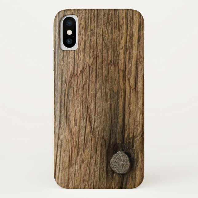 Capa Para iPhone, Case-Mate Madeira de celeiro de Faux Weathered (Verso)