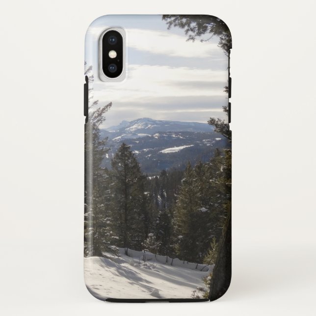 Capa Para iPhone, Case-Mate Madison Mountain em inverno em Montana (Verso)
