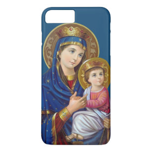 Capa iPhone 8 Plus/7 Plus Madona e Menino