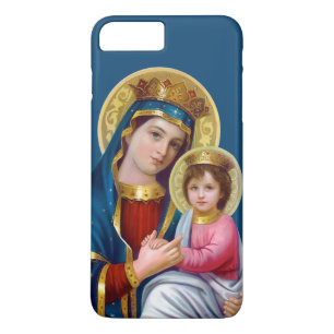Capa iPhone 8 Plus/7 Plus Madona e Menino