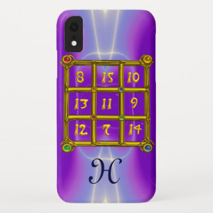 Capa Para iPhone XR MAGIC SQUARE 33 MONOGRAM Lilac Rosa, Roxo