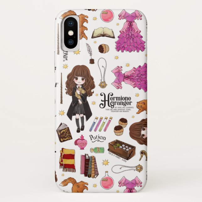 Capa Para iPhone, Case-Mate Magical Hermione Granger Watercolor (Verso)
