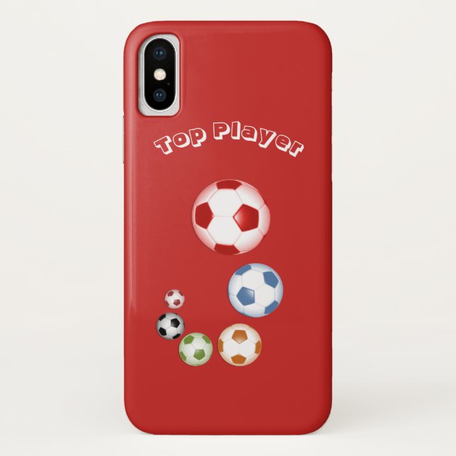 Capa Para iPhone, Case-Mate Maiores bolas de futebol (Verso)