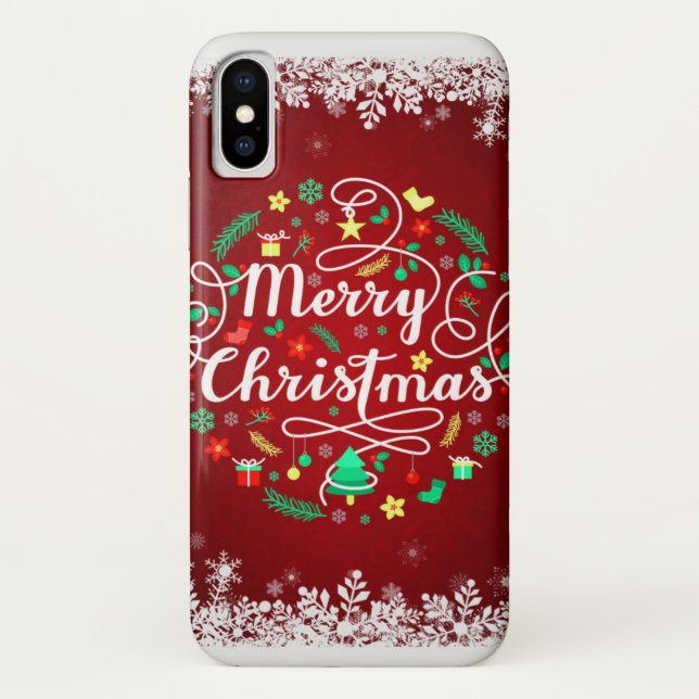 Capa Para iPhone, Case-Mate Mal lá caso do Natal do iPhone X (Verso)