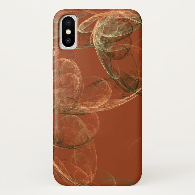 Capa Para iPhone, Case-Mate Mala de abstrato verde e cobre (Verso)