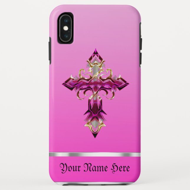 Capa Para iPhone, Case-Mate Mala Máxima do iPhone X Medieval Rosa XS (Verso)