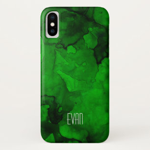 Capa Para iPhone Da Case-Mate Mala Verde do iPhone X da Apple do Watercolor