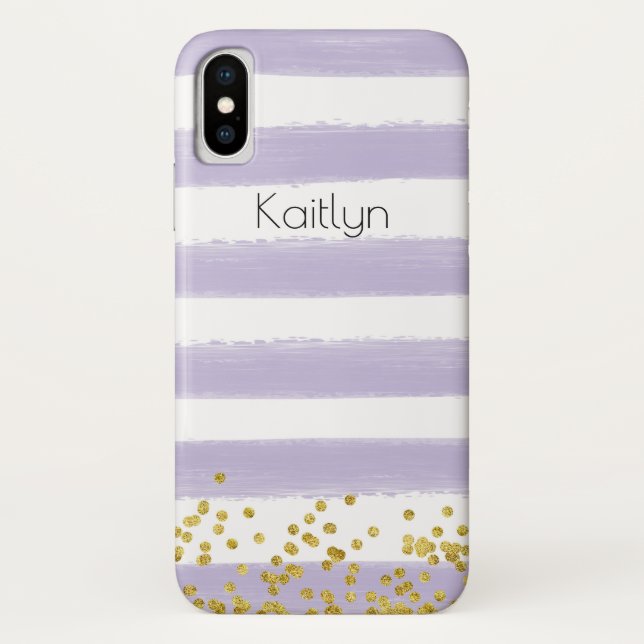 Capa Para iPhone, Case-Mate Maleta branca e roxa, mal ali, iPhone X Case (Verso)
