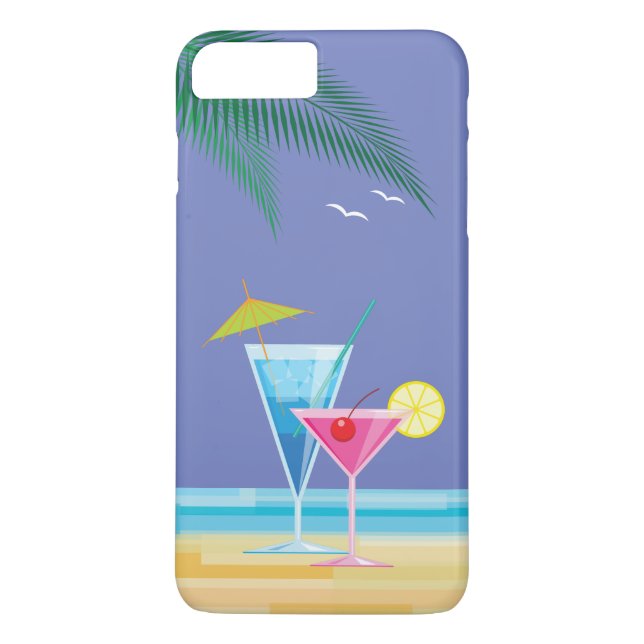 Capa Para iPhone, Case-Mate Maleta Tropical iPhone 7 Plus - roxo (Verso)