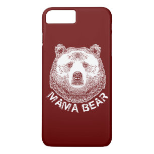 Capa iPhone 8 Plus/7 Plus Mama Urso, Ilustração Desenhada À Mão