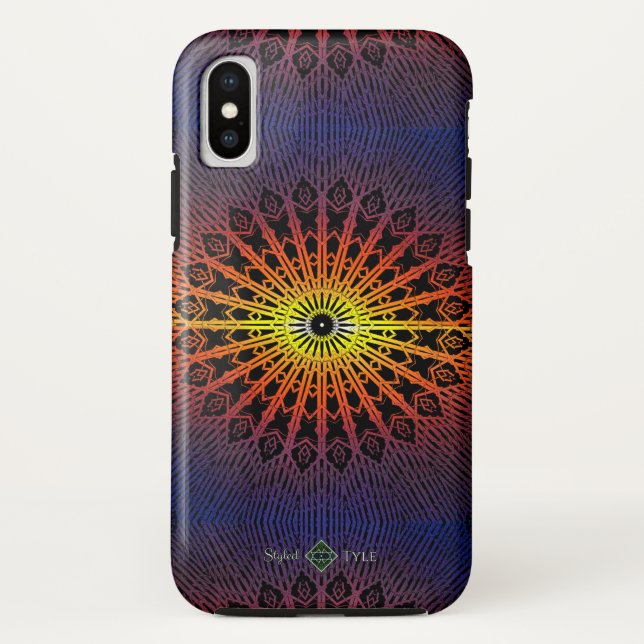 Capa Para iPhone, Case-Mate Mandala Espelho Mágico ( Arco-íris ) (Verso)