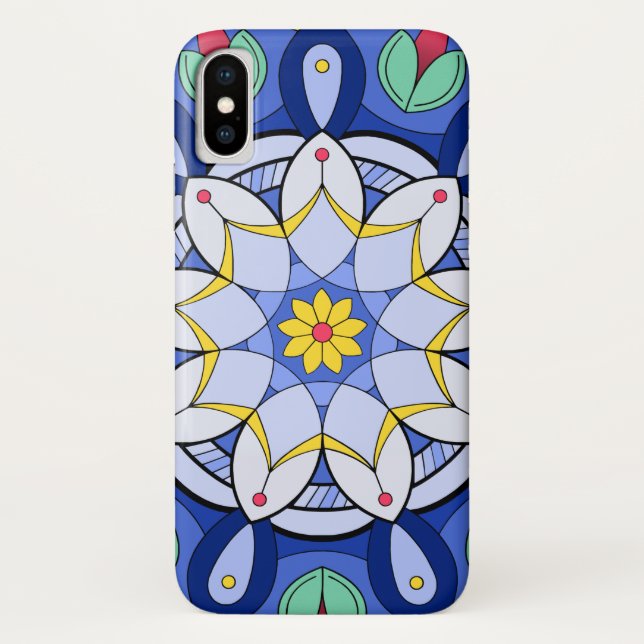 Capa Para iPhone, Case-Mate Mandala Padrão 01 (Verso)