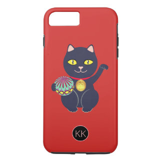 Capa iPhone 8 Plus/7 Plus Maneki-neko Lucky Cat Japonês
