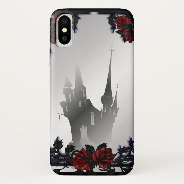 Capa Para iPhone, Case-Mate Mansão Gótica Rosa de Sangue (Verso)