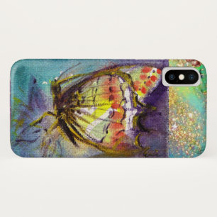 CAPA PARA iPhone X MANTEIGA MÁGICA EM ESPUTES AZUIS DOURADOS