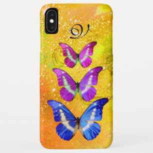 CAPA PARA iPhone DA Case-Mate MANTEIRAS AZUIS DE PINK PURPLE EM AMARELO DOURADO