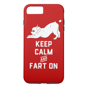 Capa Para iPhone Da Case-Mate Mantenha a calma e Fart sobre com o buldogue