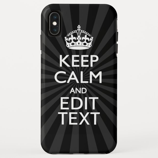 Capa Para iPhone, Case-Mate Mantenha o CALM personalizado e seu texto criativo (Verso)