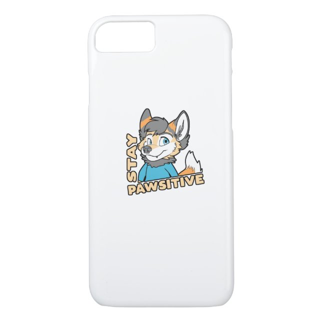 Capa Para iPhone, Case-Mate Mantenha-se em Pawsitive Engraçado Furry Fandom Fu (Verso)