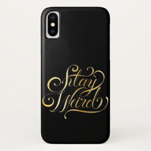 Capa Para iPhone Da Case-Mate Mantenha-se estranho e preto, elegante, legal
