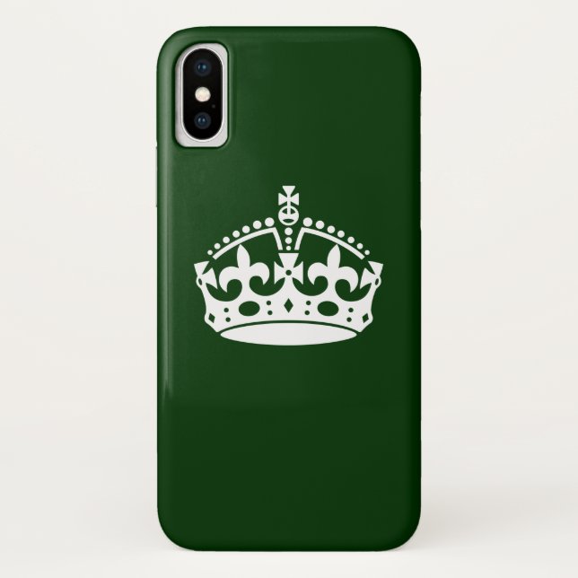 Capa Para iPhone, Case-Mate Manter CALM CROWN na Floresta Verde Personalizar I (Verso)