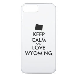 Capa iPhone 8 Plus/7 Plus MANTER CALMA E AMAR WYOMING personalizáveis