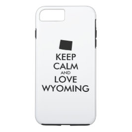 Capa iPhone 8 Plus/7 Plus MANTER CALMA E AMAR WYOMING personalizáveis