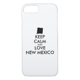 Capa iPhone 8/7 MANTER CALMO E AMAR O NOVO MÉXICO personalizável