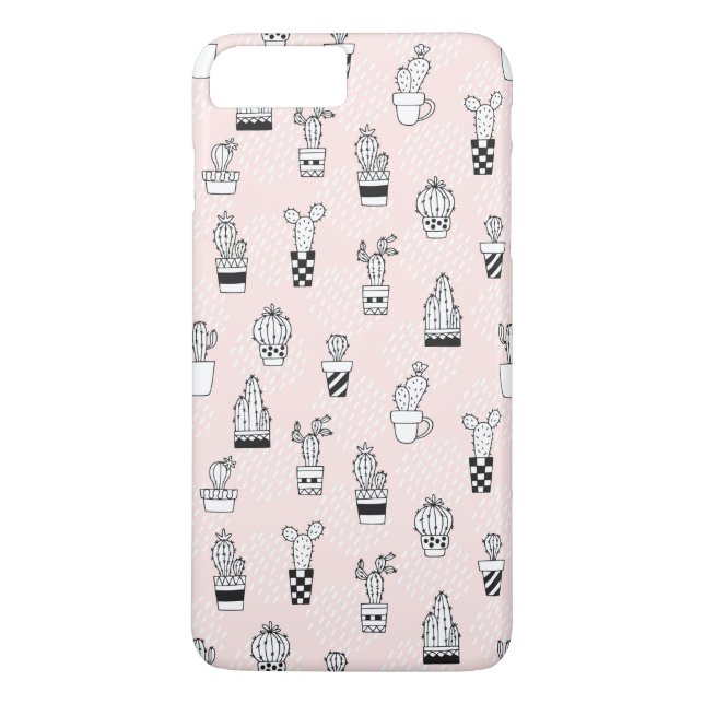 Capa Para iPhone, Case-Mate Mão bonito teste padrão tirado do cacto (Verso)