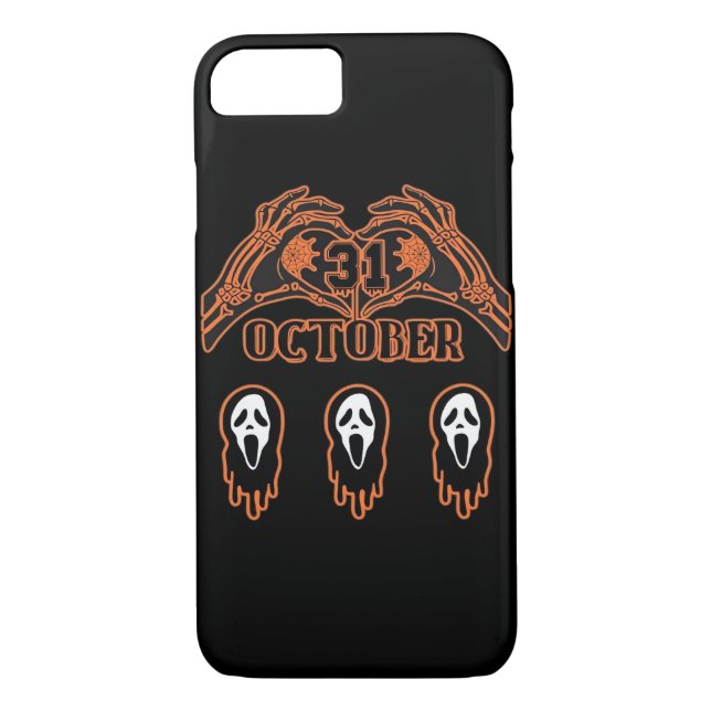Capa Para iPhone, Case-Mate Mãos De Esqueleto Para O Halloween Clássico (Verso)