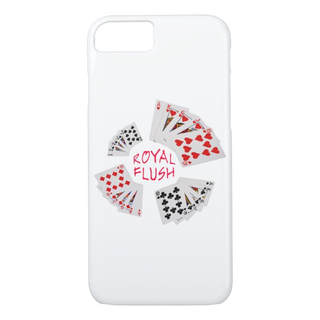 Capa Para iPhone, Case-Mate Mãos Poker - Royal Flush (Verso)