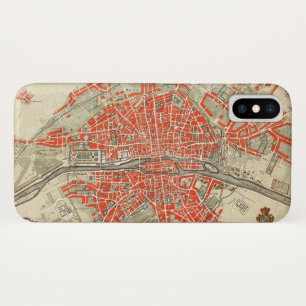 Capa Para iPhone Da Case-Mate Mapa Antigo de Paris França (1721–1774)
