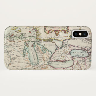 Capa Para iPhone Da Case-Mate Mapa antigo dos grandes lagos