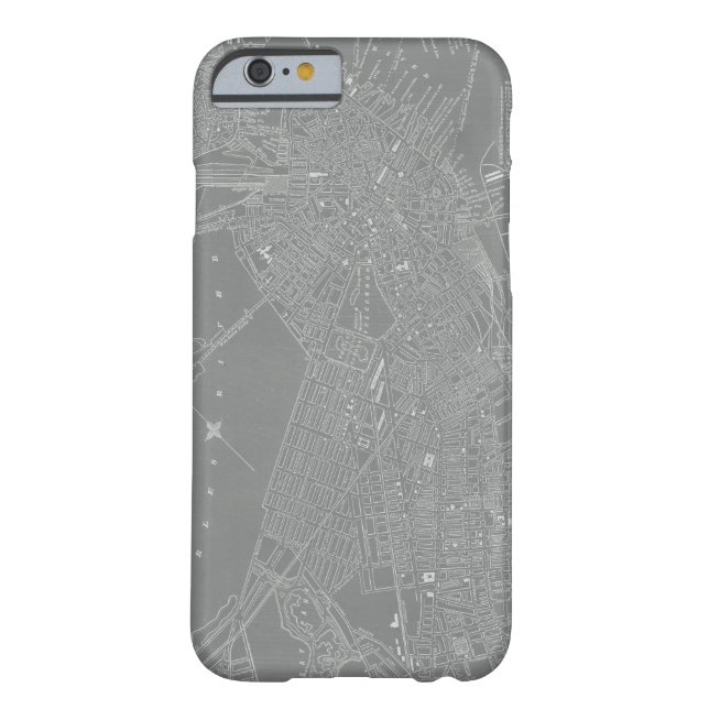 Capa Para iPhone, Case-Mate Mapa da Cidade de Boston (Verso)