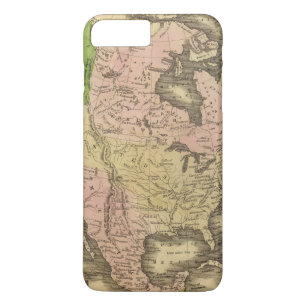 Capa iPhone 8 Plus/7 Plus Mapa de America do Norte Olney