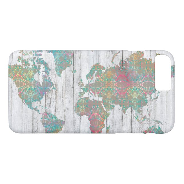 Capa Para iPhone, Case-Mate Mapa de Boho II (Verso (Horizontal))