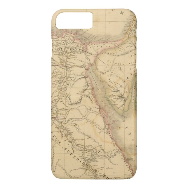 Capa Para iPhone, Case-Mate Mapa de Egipto, de Palestina e de Arábia (Verso)