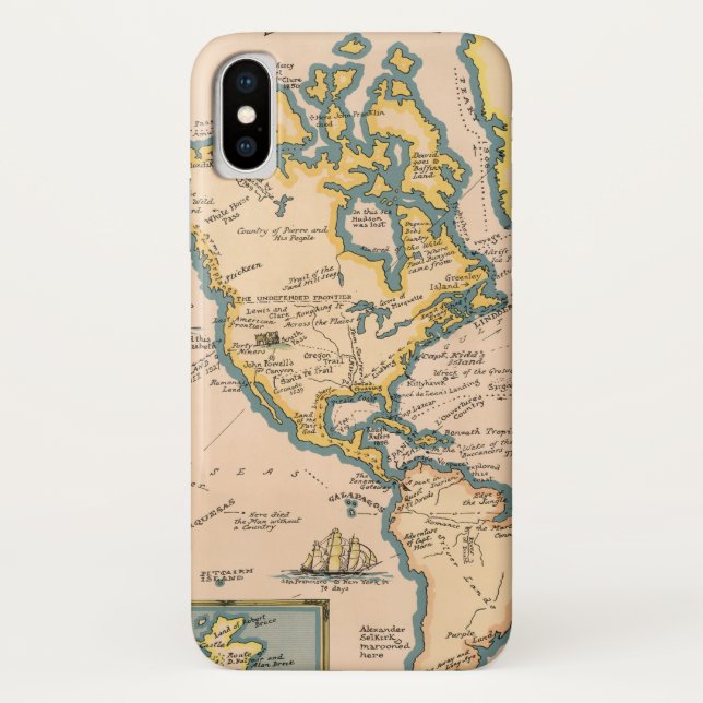 Capa Para iPhone, Case-Mate Mapa de grandes aventuras (Verso)