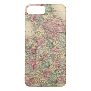 Capa iPhone 8 Plus/7 Plus Mapa de Inglaterra, Wales por Mitchell
