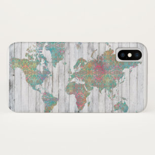 Capa Para iPhone X Mapa do Boho II