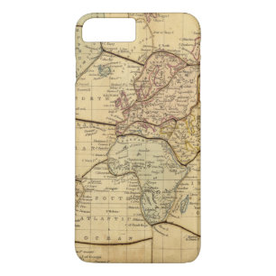 Capa Para iPhone Da Case-Mate Mapa do mundo na projeção de Mercators